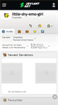 Mobile Screenshot of little-shy-emo-girl.deviantart.com