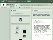 Tablet Screenshot of cyberpunks.deviantart.com