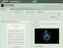 Tablet Screenshot of czarny-design.deviantart.com