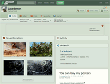 Tablet Screenshot of lacedemon.deviantart.com