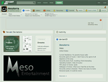 Tablet Screenshot of mesoterra.deviantart.com