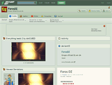 Tablet Screenshot of forosdz.deviantart.com