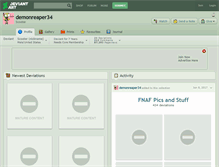 Tablet Screenshot of demonreaper34.deviantart.com