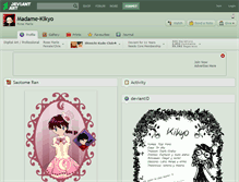 Tablet Screenshot of madame-kikyo.deviantart.com