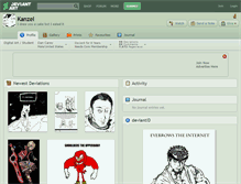 Tablet Screenshot of kanzel.deviantart.com