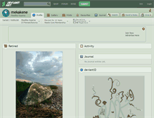 Tablet Screenshot of mekakene.deviantart.com