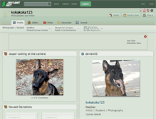 Tablet Screenshot of kokakoka123.deviantart.com