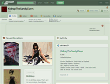 Tablet Screenshot of kidnapthesandyclaws.deviantart.com