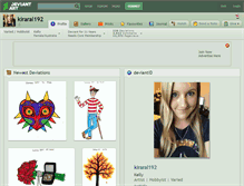 Tablet Screenshot of kiraral192.deviantart.com