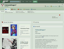 Tablet Screenshot of fullmetaldragon7.deviantart.com
