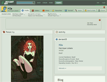 Tablet Screenshot of h2a.deviantart.com