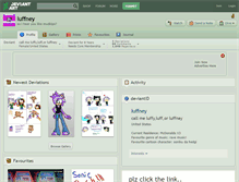 Tablet Screenshot of luffney.deviantart.com