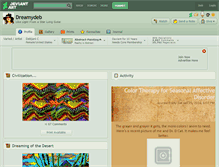 Tablet Screenshot of dreamydeb.deviantart.com