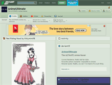 Tablet Screenshot of animeultimate.deviantart.com