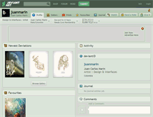 Tablet Screenshot of juanmarin.deviantart.com