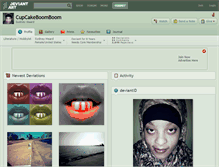 Tablet Screenshot of cupcakeboomboom.deviantart.com