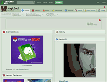Tablet Screenshot of magicsoul.deviantart.com