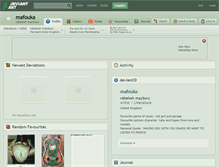 Tablet Screenshot of mafouka.deviantart.com