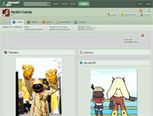 Tablet Screenshot of mystix-candy.deviantart.com