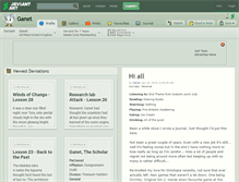 Tablet Screenshot of ganet.deviantart.com