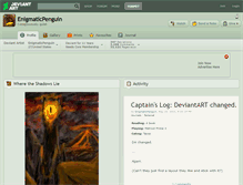 Tablet Screenshot of enigmaticpenguin.deviantart.com