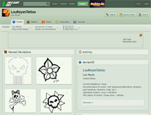 Tablet Screenshot of loureyestattoo.deviantart.com