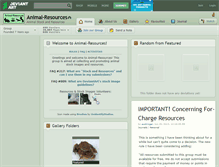 Tablet Screenshot of animal-resources.deviantart.com