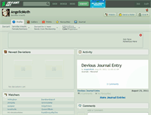 Tablet Screenshot of angelicmoth.deviantart.com