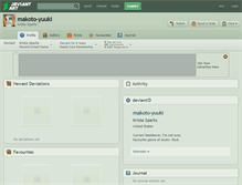 Tablet Screenshot of makoto-yuuki.deviantart.com