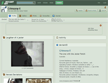 Tablet Screenshot of crimsona-x.deviantart.com