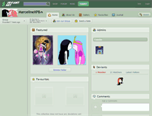 Tablet Screenshot of marcelinexpb.deviantart.com
