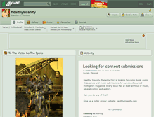 Tablet Screenshot of healthyinsanity.deviantart.com