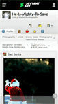 Mobile Screenshot of he-is-mighty-to-save.deviantart.com