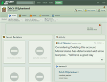 Tablet Screenshot of driv3r192phantom1.deviantart.com