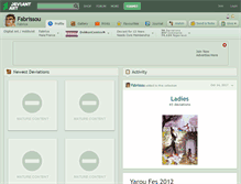 Tablet Screenshot of fabrissou.deviantart.com
