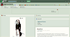 Desktop Screenshot of nightmaregames.deviantart.com