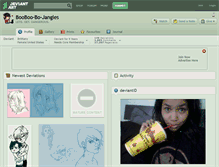 Tablet Screenshot of booboo-bo-jangles.deviantart.com
