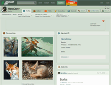 Tablet Screenshot of herocrow.deviantart.com