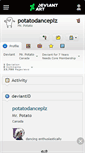 Mobile Screenshot of potatodanceplz.deviantart.com