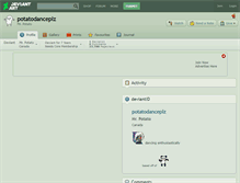 Tablet Screenshot of potatodanceplz.deviantart.com