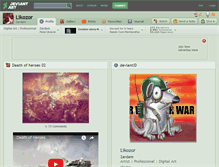 Tablet Screenshot of likozor.deviantart.com