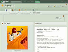 Tablet Screenshot of dragongrl123.deviantart.com