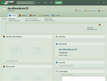 Tablet Screenshot of davidhenderson25.deviantart.com