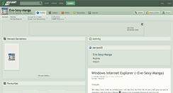 Desktop Screenshot of eve-sexy-manga.deviantart.com