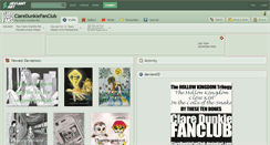 Desktop Screenshot of claredunklefanclub.deviantart.com
