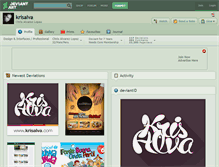 Tablet Screenshot of krisalva.deviantart.com