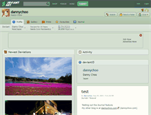 Tablet Screenshot of dannychoo.deviantart.com