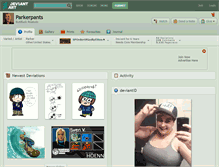 Tablet Screenshot of parkerpants.deviantart.com