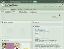 Tablet Screenshot of fem-poland-janina.deviantart.com