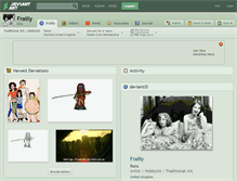 Tablet Screenshot of frailly.deviantart.com